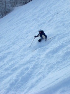 Powder Skiing on Zoomer