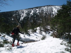 Sled Skins into the Main Gully