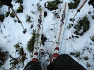 Early Season Patch Skiing at Attitash