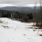 Skinning up Cascade at Sunday River